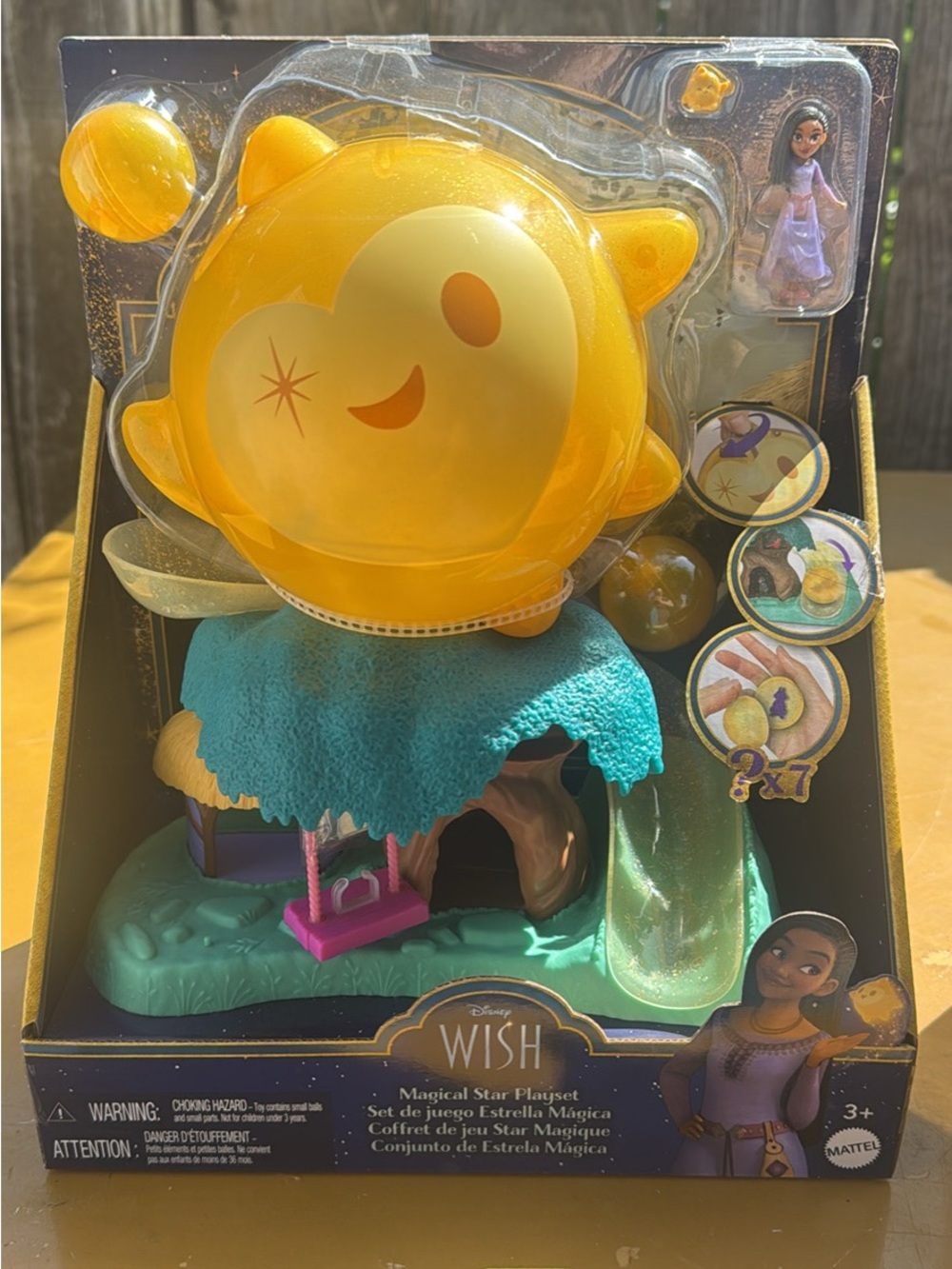 Mattel Disney Wish Magical Star Playset - Bright Yellow & Teal
